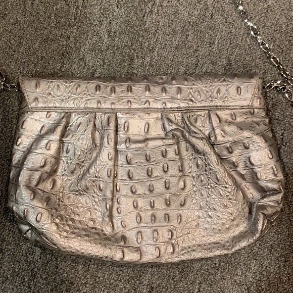 Leather and print crocodile silver - Picture 3 of 4